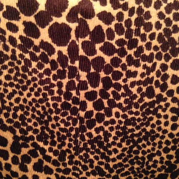 Trina Turk Leopard Print Corduroy Jacket Size 6 - Picture 6 of 7